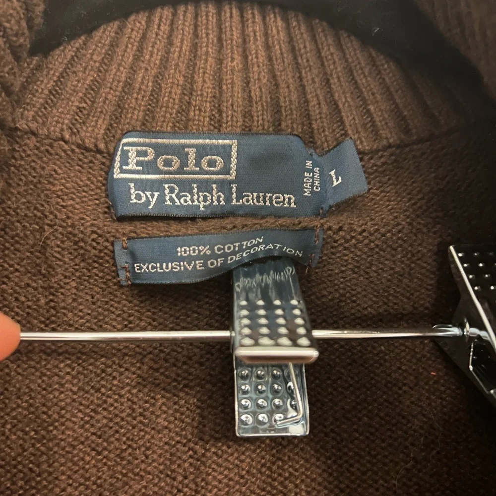 Polo Ralph Lauren dark brown sweater - Picture 3 of 4